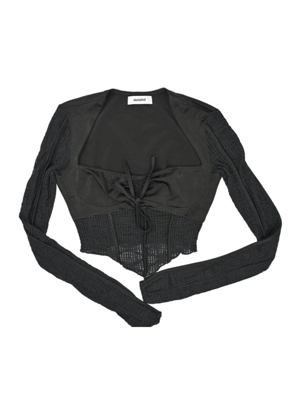 Danielle Guizio Archangel Swirl T-Shirt in Black